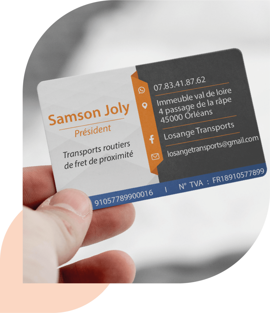Samson Joly est le dirigeant de Losange Transport, un transporteur de colis en Centre-Val de Loire